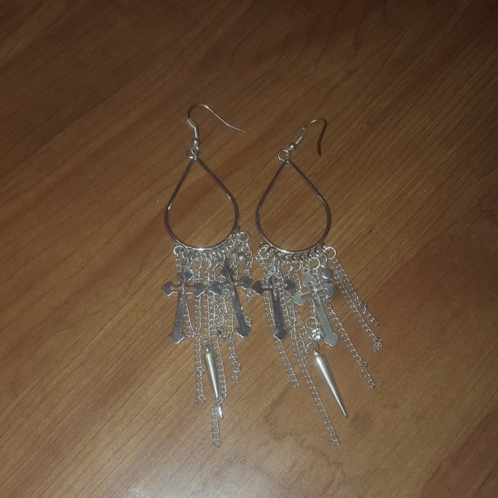 Cross earrings